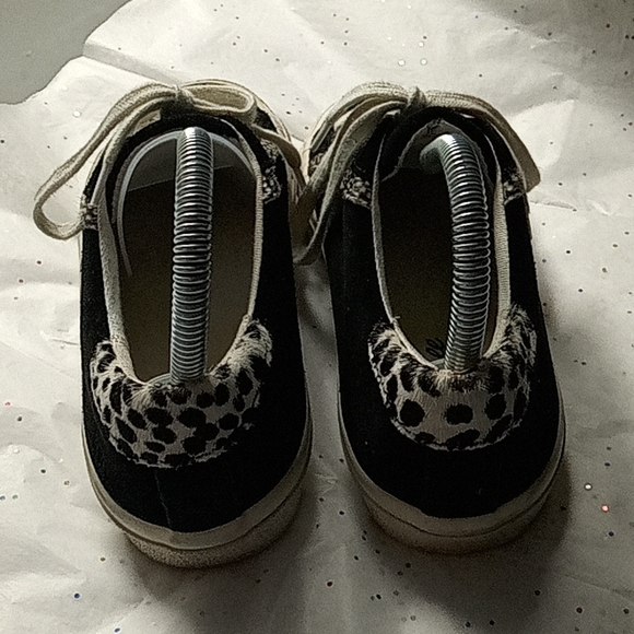 Sidewalk Low-Top Sneakers in Suede and Spot Calf Hair - Picture 5 of 9